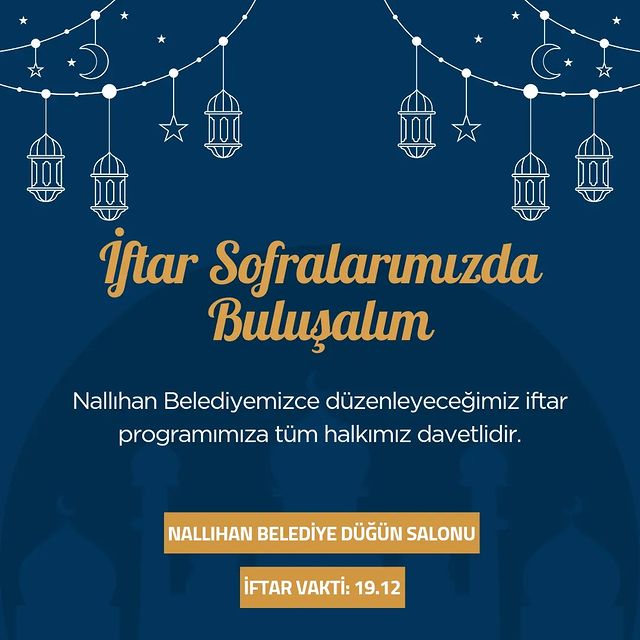 Nallıhan Belediyesi İftar Yemeği Davetiyle Halkı Buluşturuyor