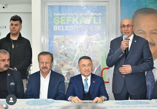 MHP İlçe Teşkilatı, Eski Cumhurbaşkanı Yardımcısı'nın Ziyaretinden Memnun