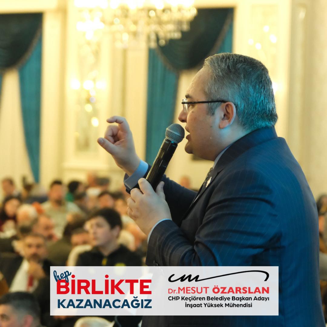 Dr. Mesut Özarslan, Keçiören için yeni bir döneme hazırlanıyor.