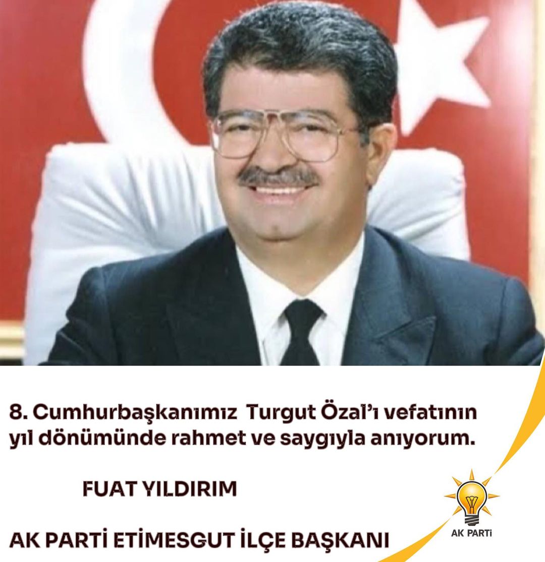 Türkiye'nin 8. Cumhurbaşkanı Turgut Özal'ın Vefatının 31. Yıl Dönümü Anma Törenleri