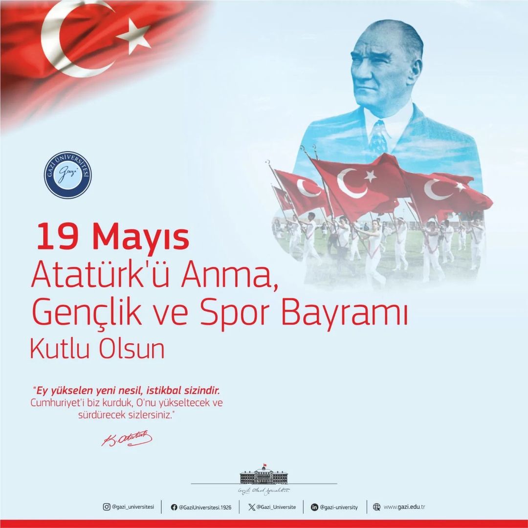 19 Mayıs Atatürk'ü Anma, Gençlik ve Spor Bayramı Kutlamaları