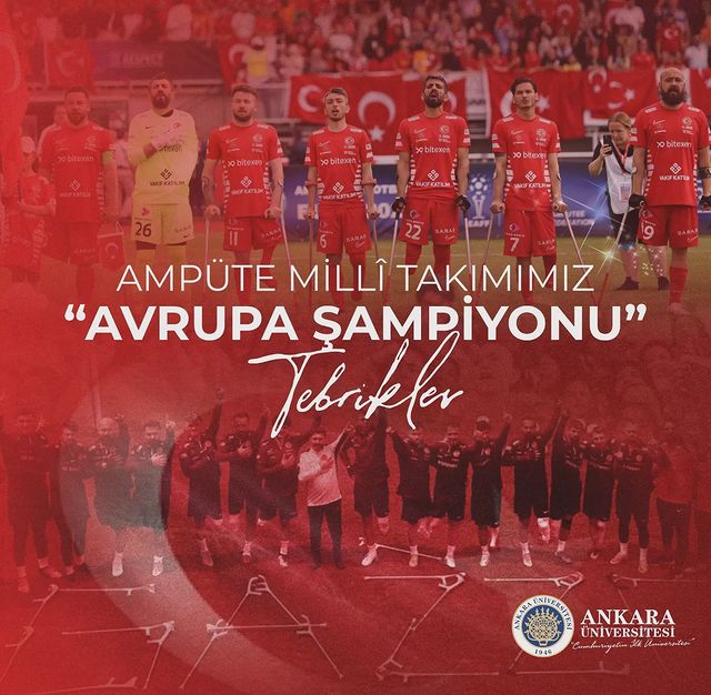 Ampute Futbol Millî Takımı Avrupa Şampiyonu Oldu