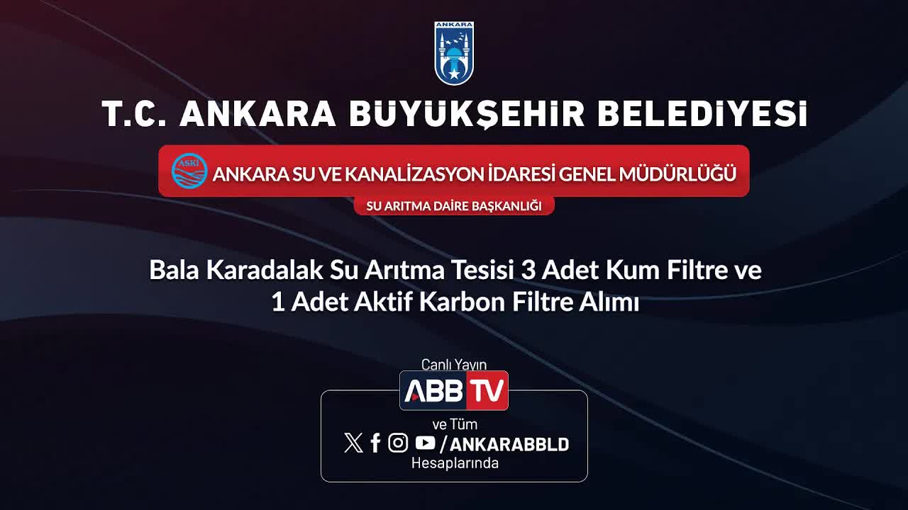 Ankara'da Su Arıtma Tesisi için Yeni Filtreler Alındı