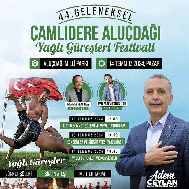 Çamlıdere Aluçdağı Yağlı Güreşleri Festivali Başlıyor