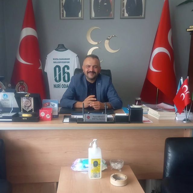 MHP Kızılcahamam İlçe Başkanı Nuri Odacı, Halka Güzel Bir Hafta Diledi