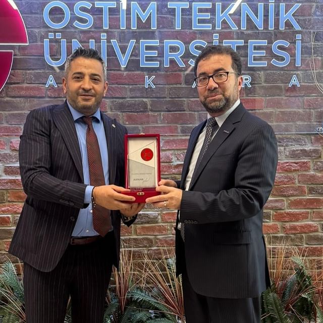 MHP Yenimahalle Belediye Grup Başkanvekili Adnan Yüksel Ostim Teknik Üniversitesi Rektörü Prof. Dr. Murat Yülek’i Ziyaret Etti