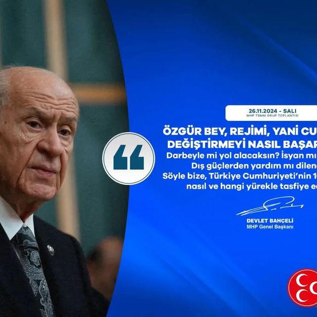 MHP Genel Başkanı Bahçeli: Cumhuriyetin Değerlerine Sahip Çıkmalıyız