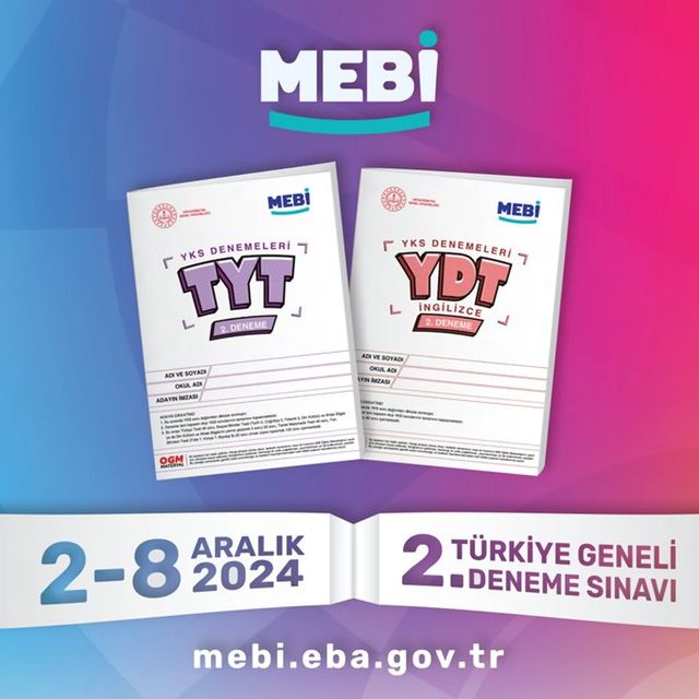 MEBİ Türkiye Genelinde 2. Deneme Sınavı