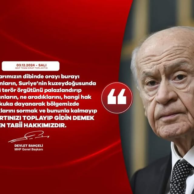 MHP Genel Başkanı Devlet Bahçeli: 