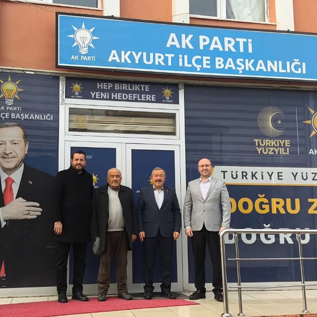 Akyurt AK Parti İlçe Başkanlığı, Selami Türkdağ'ı Ziyaret Etti