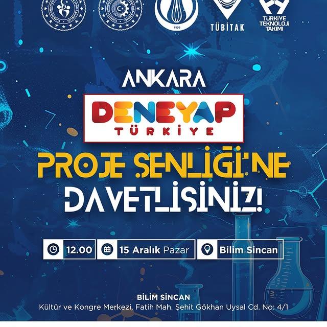 Ankara'da Bilim Sincan etkinliği düzenlenecek