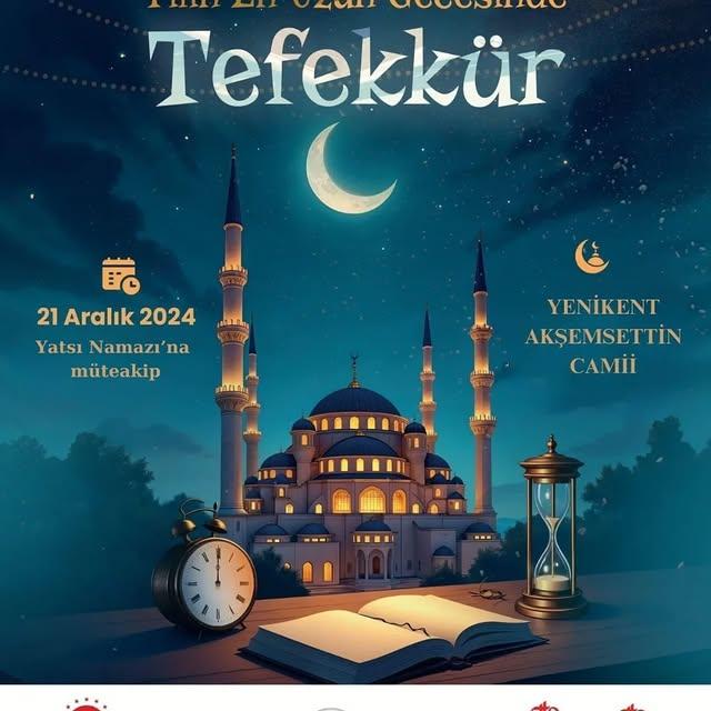 En Uzun Gecede Tefekkür Programı Sincan'da Gerçekleştirilecek