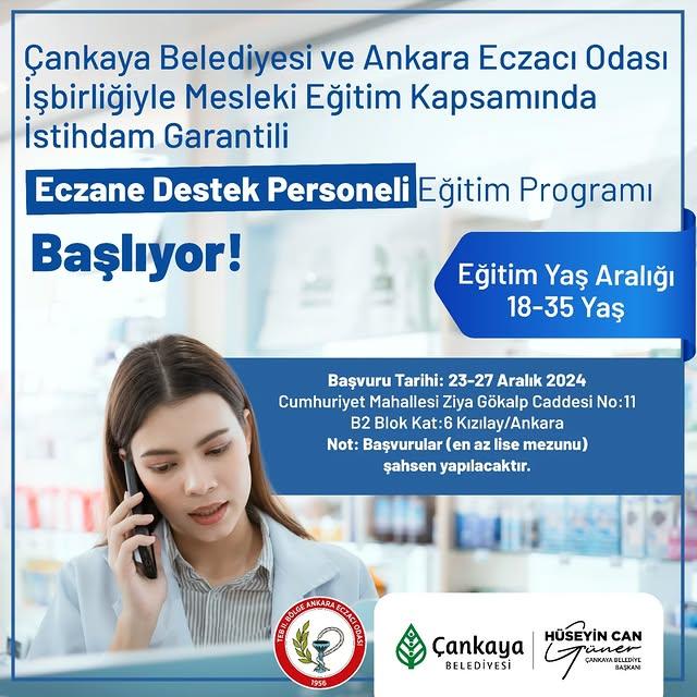 Çankaya Belediyesi Eczane Destek Personeli Eğitimi