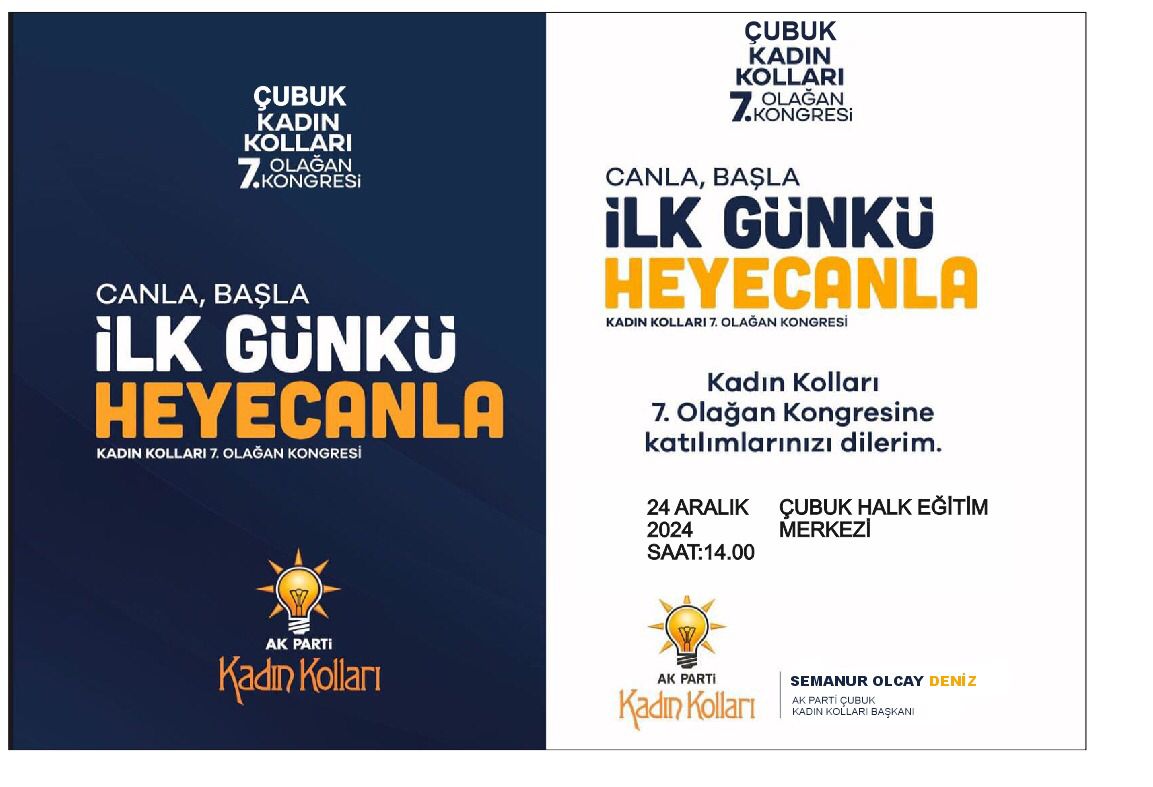 Ak Parti Çubuk Kadın Kolları Kongresi Düzenleniyor