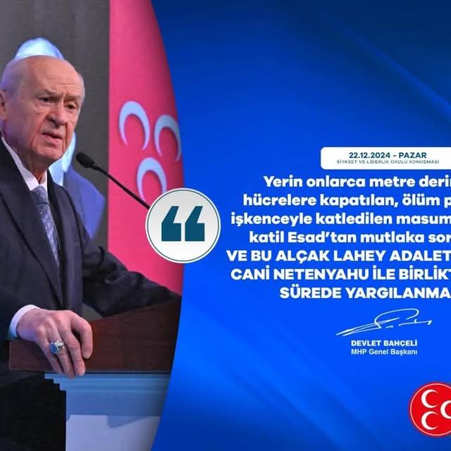 Devlet Bahçeli'den Suriye'deki İnsan Hakları İhlallerine Sert Tepki