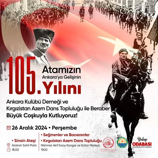 Atatürk'ün Ankara’ya Gelişi Coşkuyla Kutlanıyor