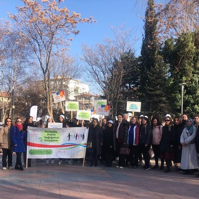 Yenimahalle'de Sağlıklı Yaşam Yürüyüşü Düzenlendi