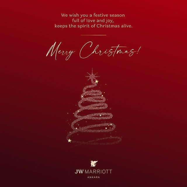 Yeni Yılda Sevgi, Huzur ve Mutluluk Dolu Bir Noel İçin JW Marriott Ankara