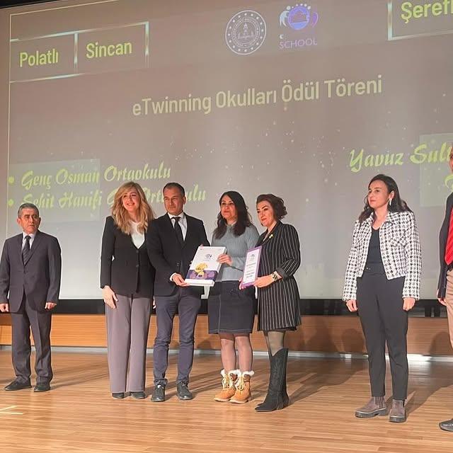 Polatlı'daki Genç Osman Ortaokulu, eTwinning School Etiketini Kazandı