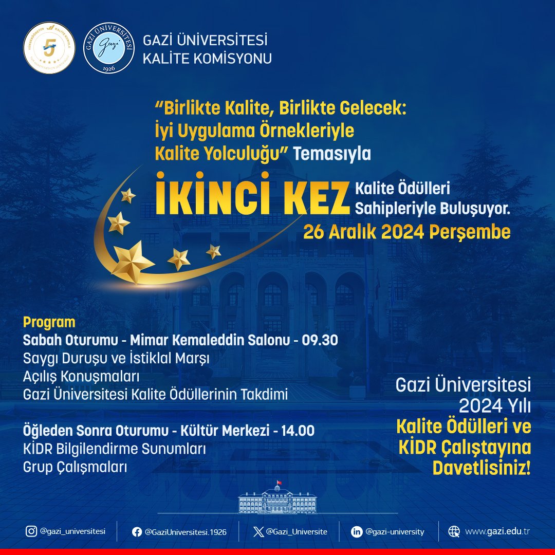 Gazi Üniversitesi Kalite Ödülleri