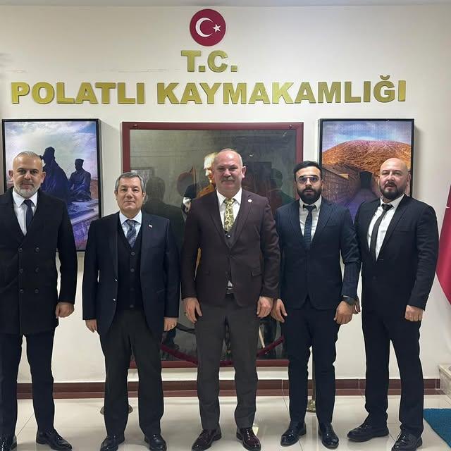 MHP İlçe Başkanlığı, Polatlı Kaymakamı Murat Bulacak'ı Yeni Yıl Kutlaması İçin Ziyaret Etti