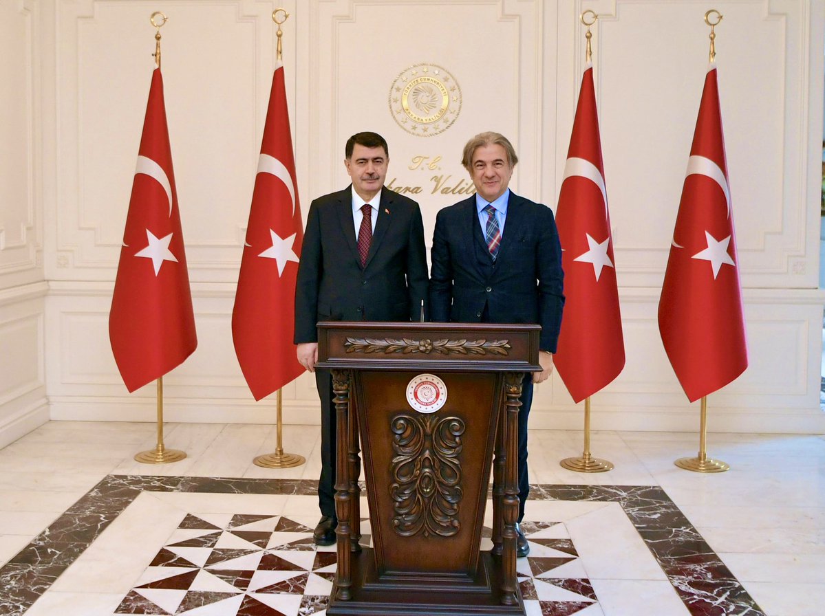 Tunus Büyükelçisi Ahmet Misbah Demircan Ankara Valiliği'nde Ağırlandı