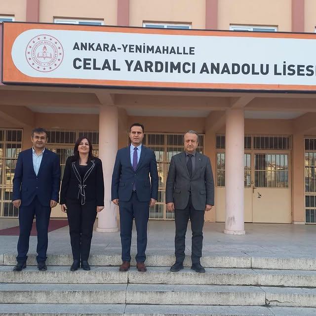 Yenimahalle İlçe Millî Eğitim Müdürü Veli Karakuş, Celal Yardımcı Anadolu Lisesini ziyaret etti