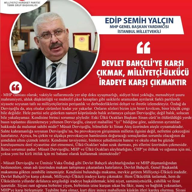 MHP Genel Başkan Yardımcısı: Birlik ve Beraberlik MHP'nin Anahtarıdır