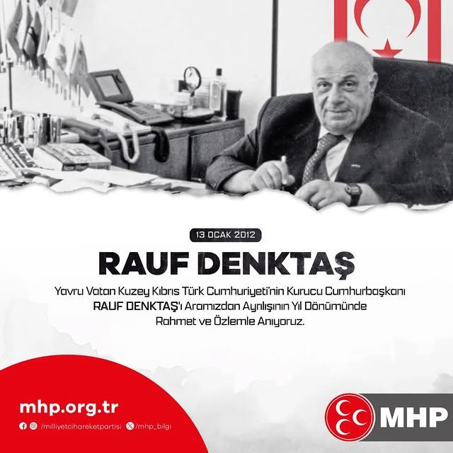 Rauf Denktaş'ın Vefat Yıldönümünde Anısına Düzenlenen Etkinlikler