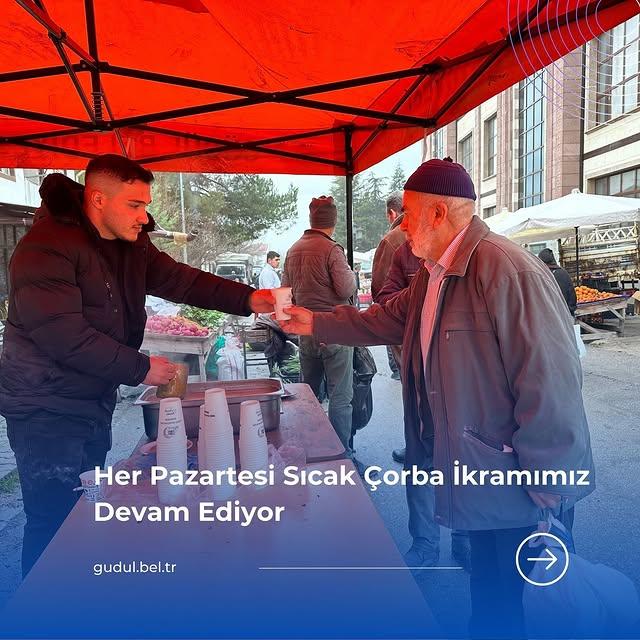 Güdül'de Sıcak Çorba İkramı ile Birlik ve Dayanışma Vurgusu