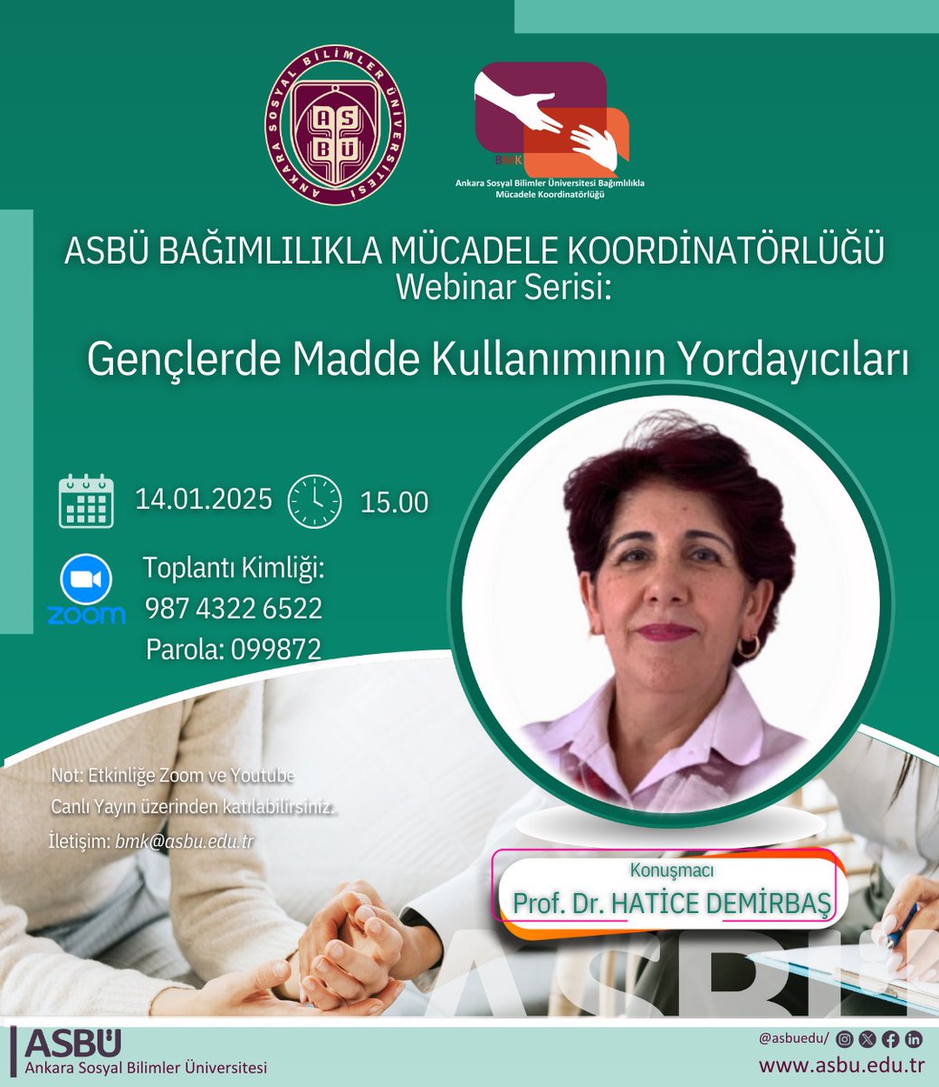 ASBÜ Gençlerin Madde Kullanımıyla İlgili Online Etkinlik Düzenliyor