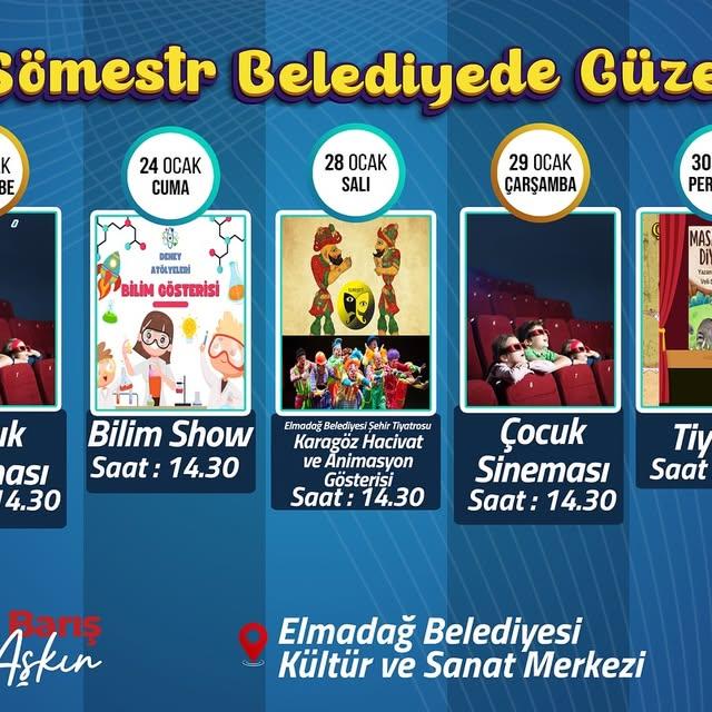 Elmadağ Belediyesi Sömestr Tatiline Hazır