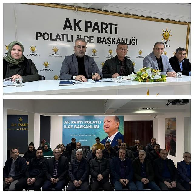 Polatlı Ak Parti İlçe Başkanlığı Toplantısını Gerçekleştirdi