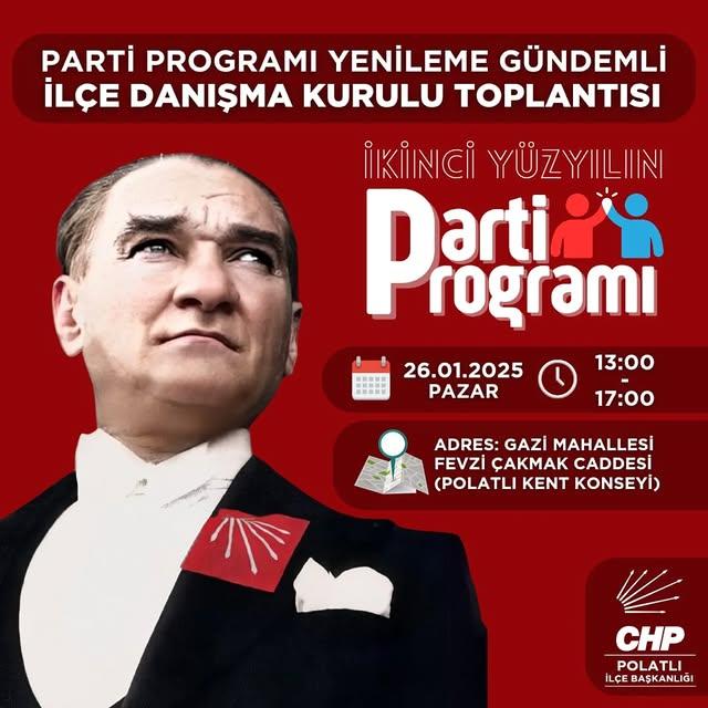 Polatlı'da CHP İlçe Danışma Kurulu Toplantısı