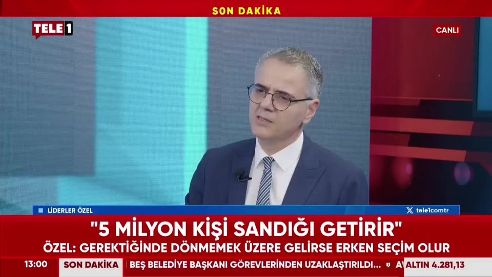 CHP Genel Başkanı Özgür Özel Tele1'de Gündeme İlişkin Açıklamalarda Bulundu